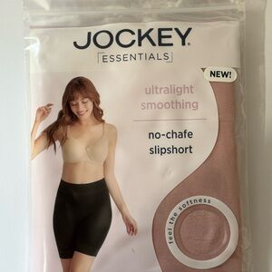 Jockey Essentials Womens No Chafe Slipshort Ultralight Smoothing Pink 5XL New